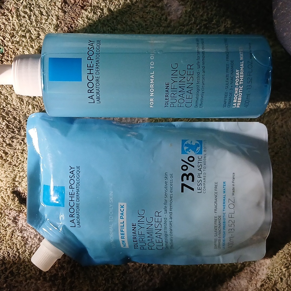 La Roche-Posay Toleriane Purifying Foaming cleanser & Cleanser refill